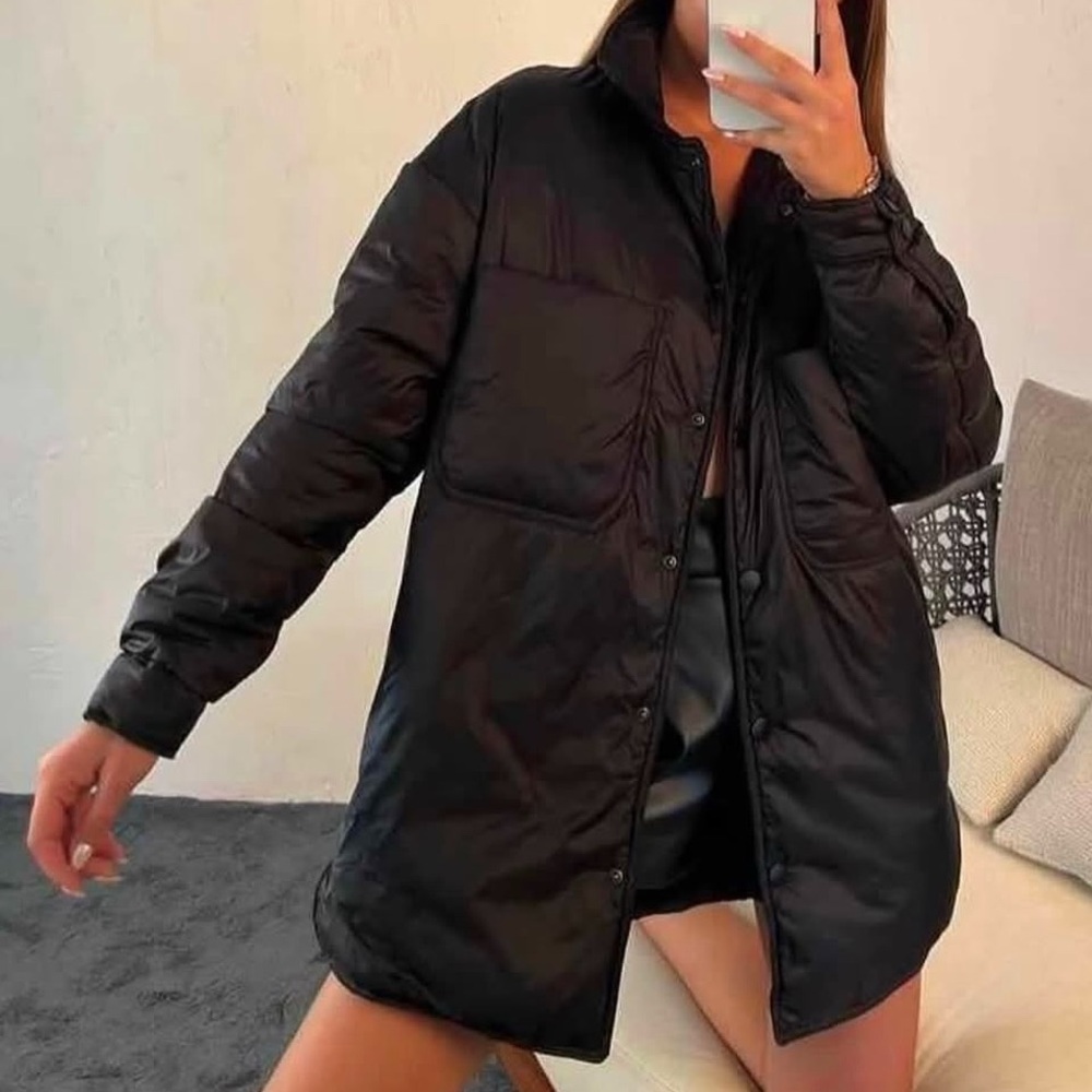 Ardene Water Repellent Padded Shirt Jacket Shacket